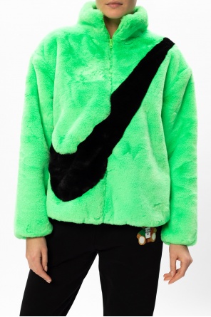 Nike green fur store jacket